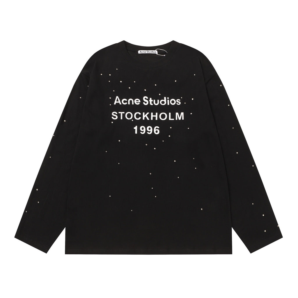 T-shirt Long Acne Stud Black