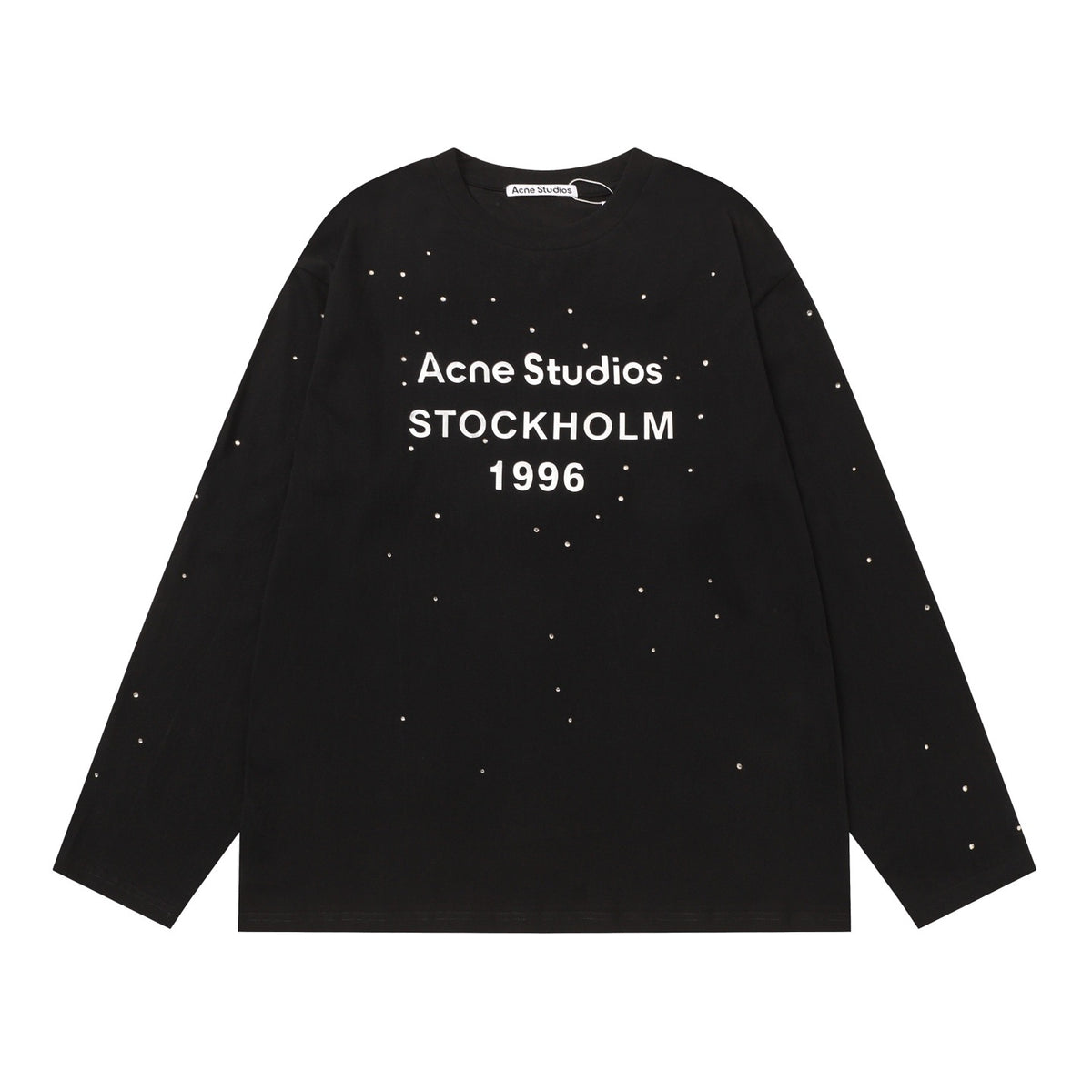 T-shirt Long Acne Stud Black