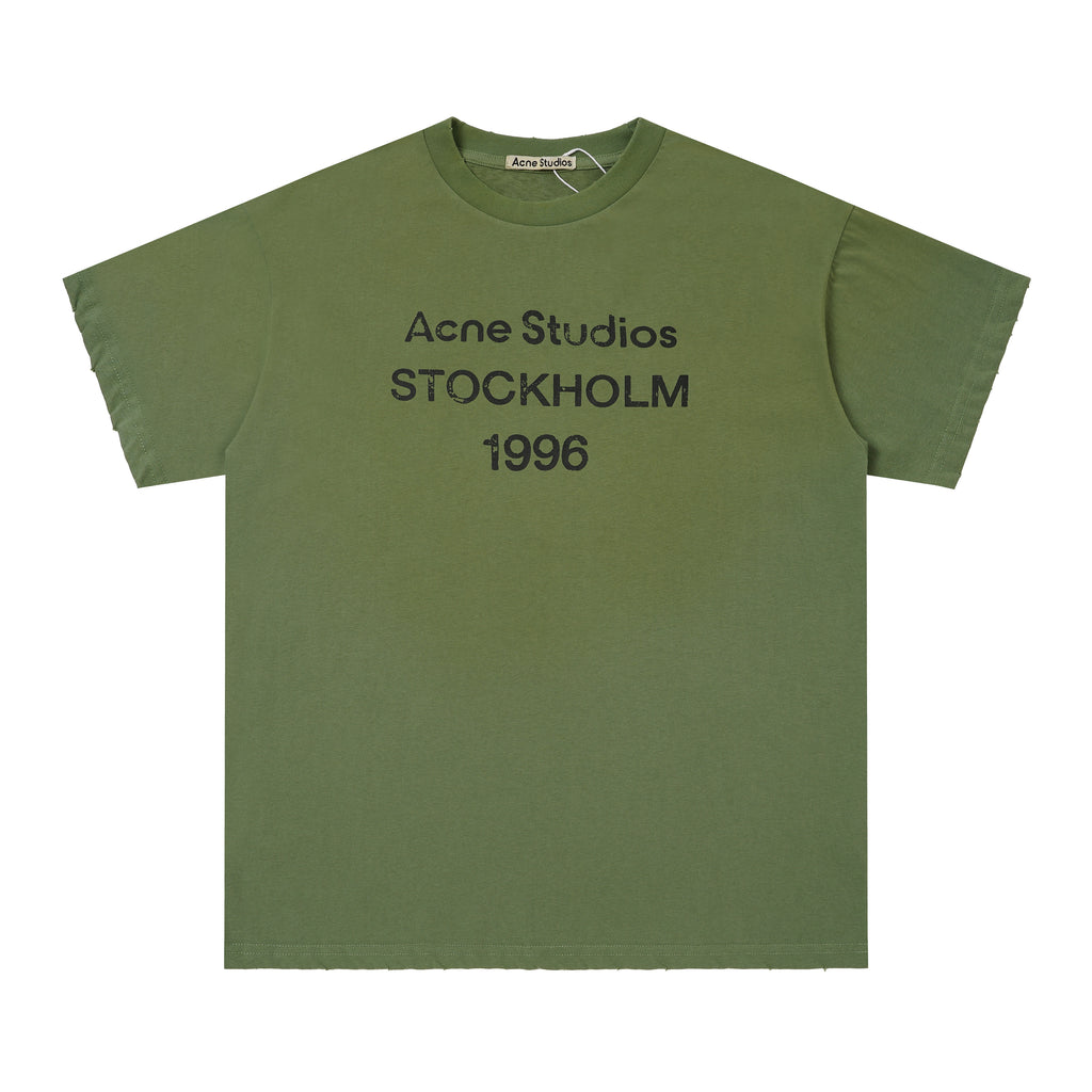 T-shirt Acne Stud Green