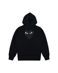 Sweat zippé à Capuche Comme Des Garçons® Coeur Noir.