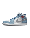 Air Jordan® 1 Mid French Blue Fire Red