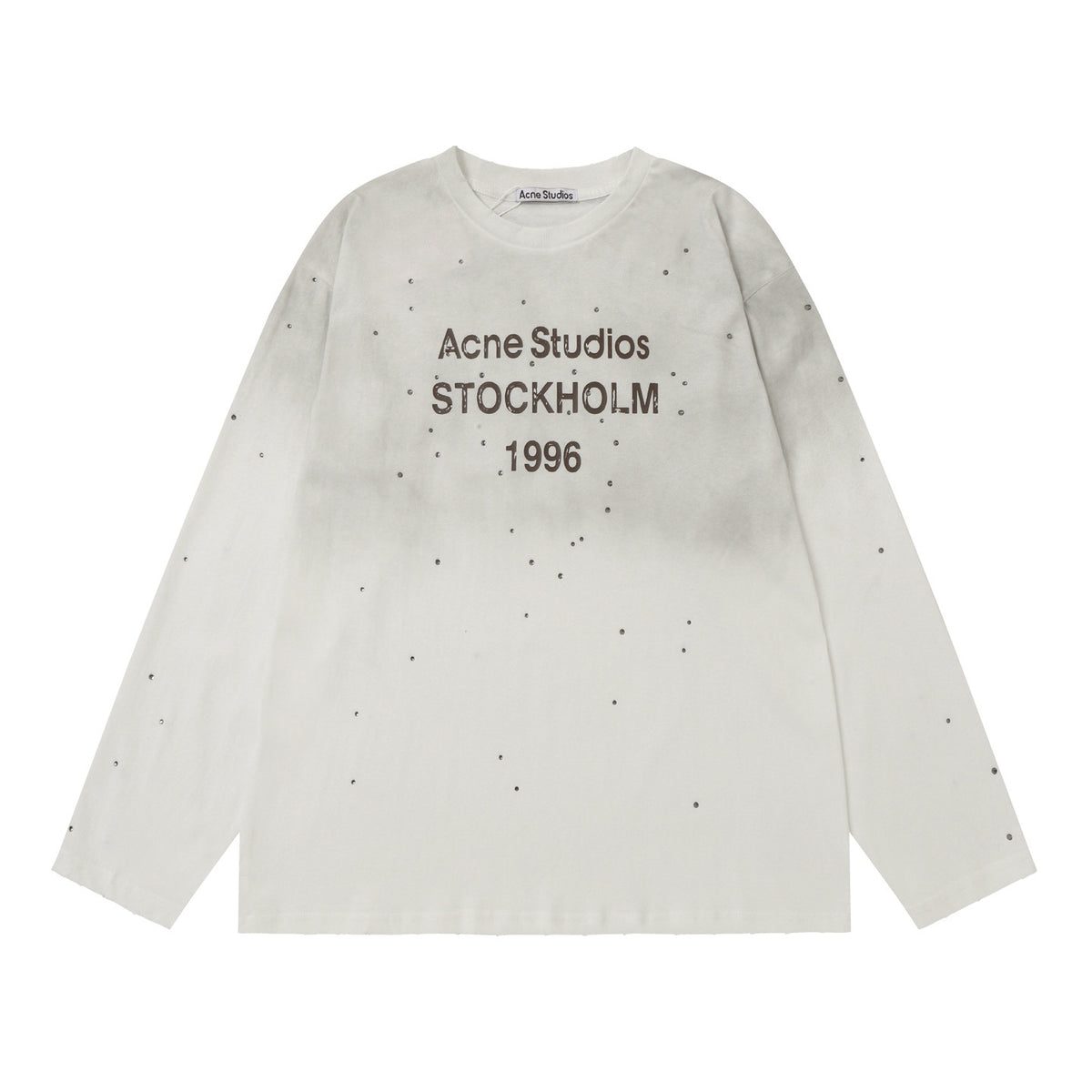 T-shirt Acne Stud Long White