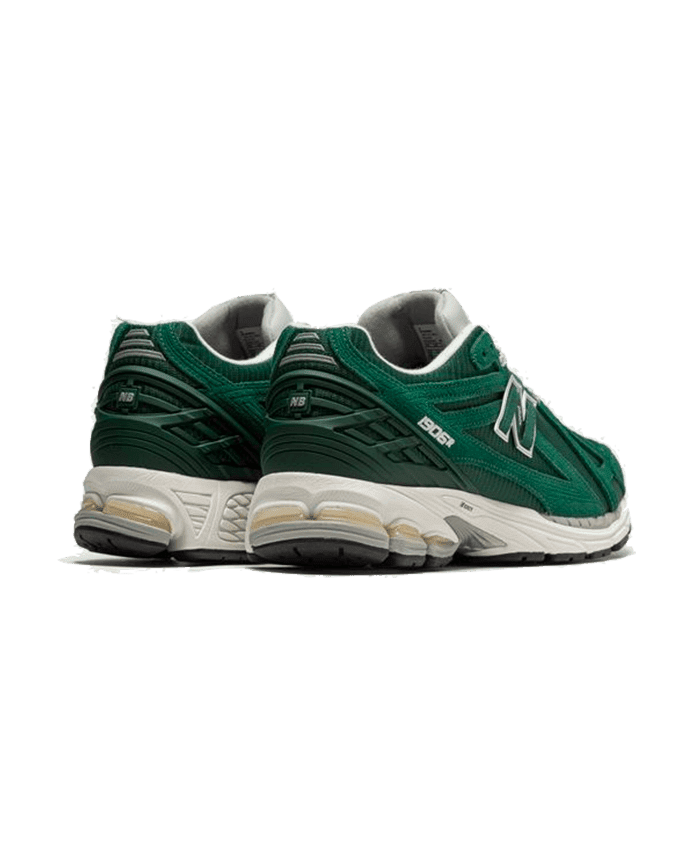 New Balance® 1906r Green Suede Metallic Silver