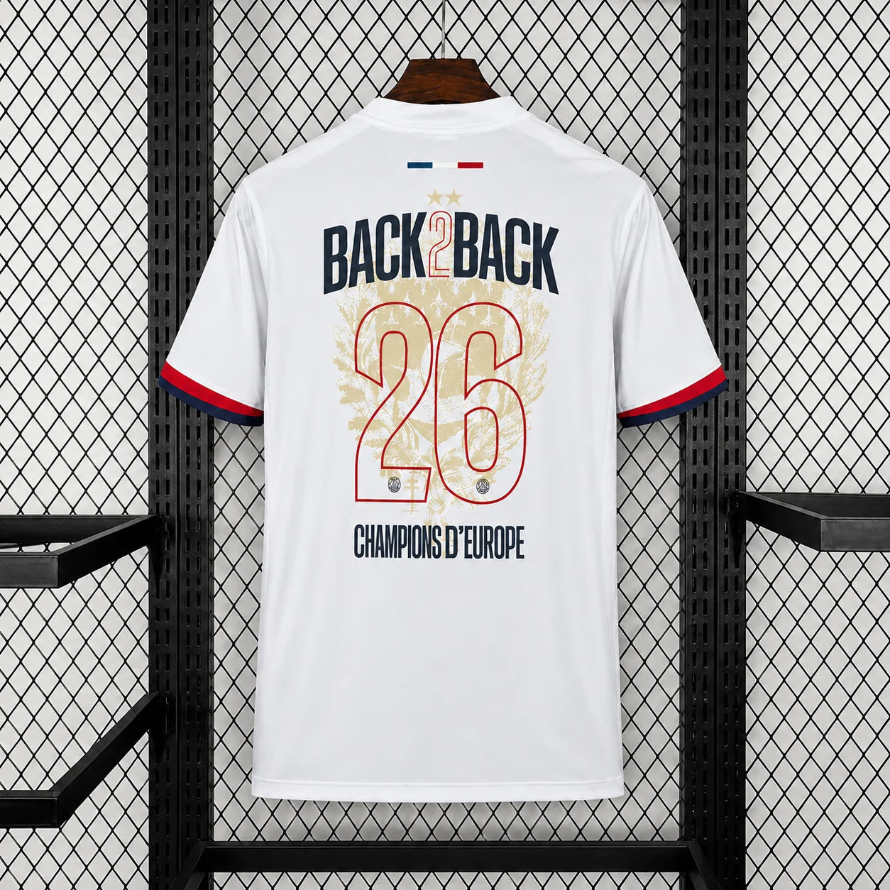 Maillot Paris Saint Germain Back2Back Blanc 2025-2026 (2 étoiles)
